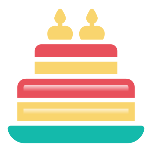 pastel de cumpleaños icono gratis