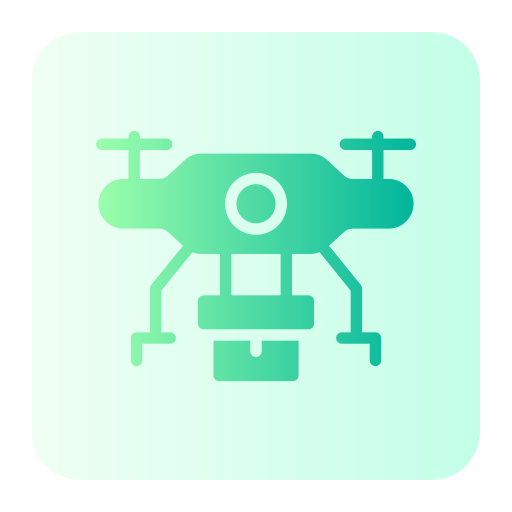 entrega de drones icono gratis