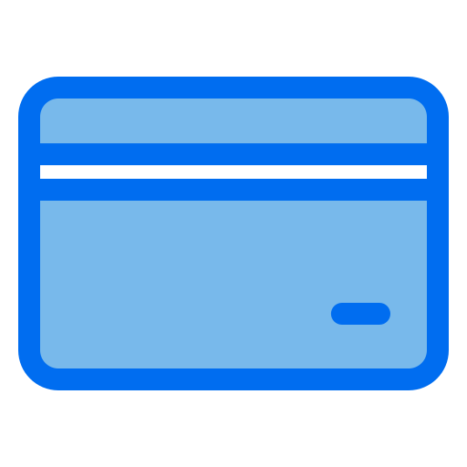 Credit card Generic Blue icon