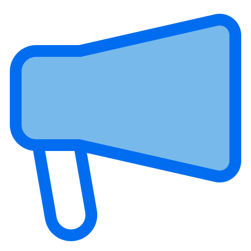 Megaphone Generic Blue icon