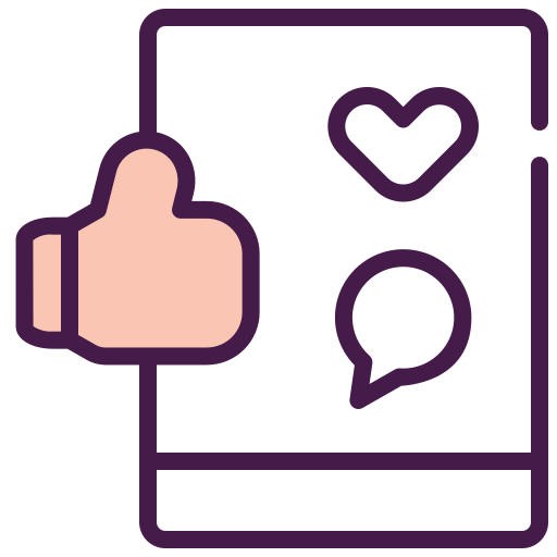 medios de comunicación social icono gratis