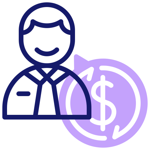 asesor financiero icono gratis