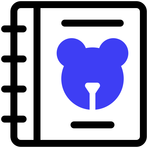 libro de niños icono gratis