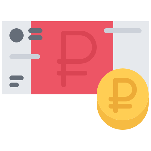 Rubles free icon