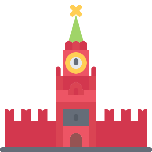 Kremlin Coloring Flat icon