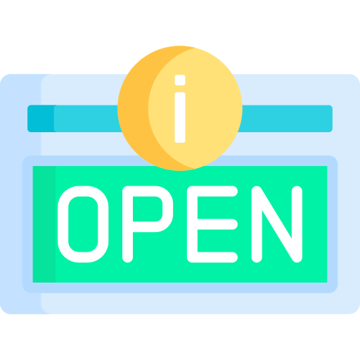 Open sign free icon Open sign free icon