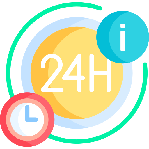 24 horas icono gratis