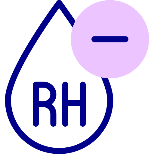 rh negativo en sangre icono gratis