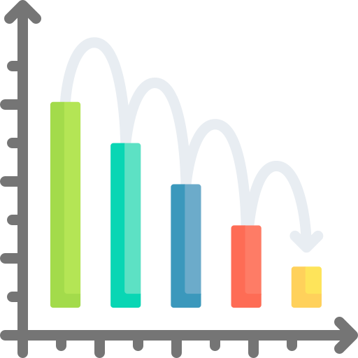 gráfico de barras icono gratis