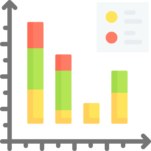 gráfico de barras icono gratis