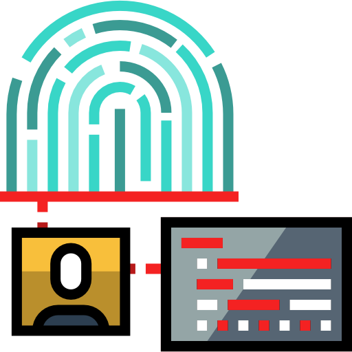 huella dactilar icono gratis