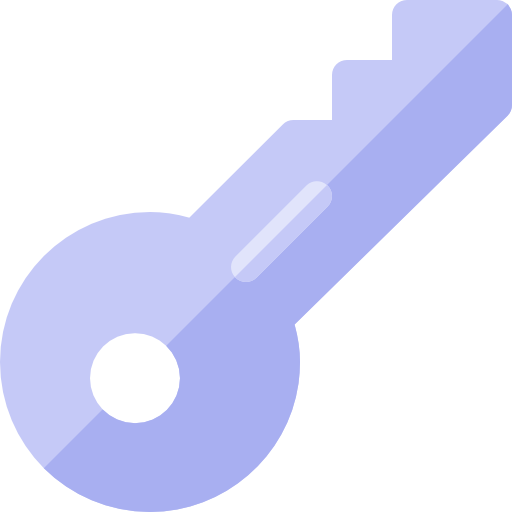 Key Basic Rounded Flat icon