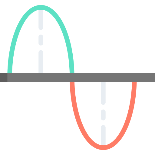 gráfico de ondas icono gratis