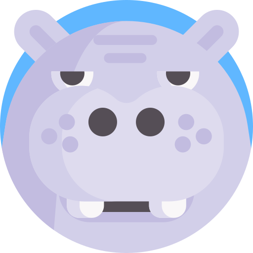 Hippo Detailed Flat Circular Flat icon