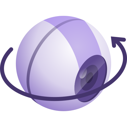 360 grados icono gratis