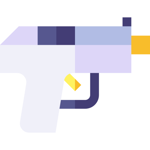 Gun Basic Straight Flat icon