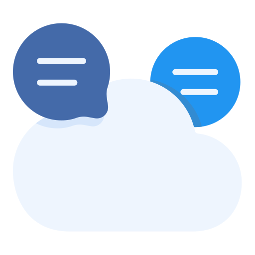 Cloud data - free icon