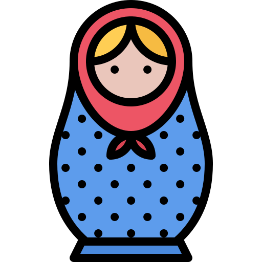 matryoshka icono gratis