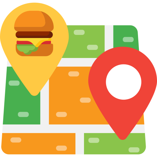 mapa y ubicación icono gratis