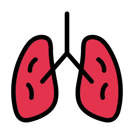 pulmones infectados icono gratis