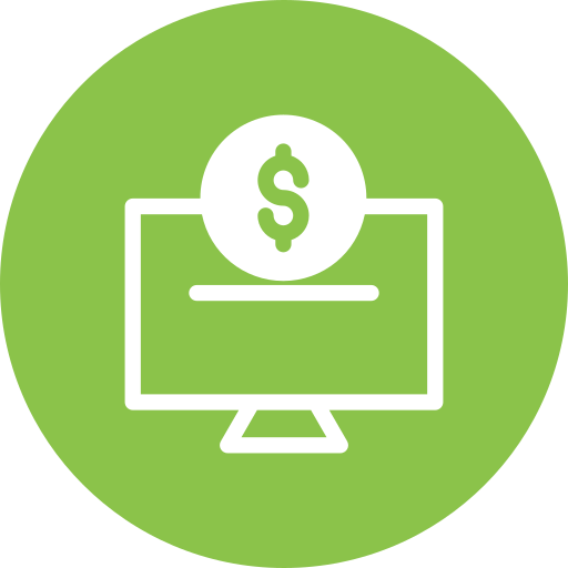 acesso a operações bancárias via internet grátis ícone