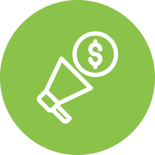 márketing icono gratis