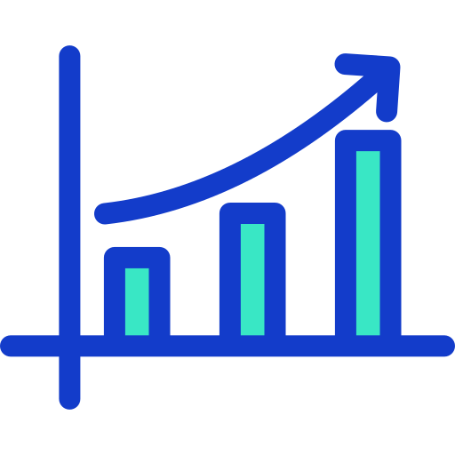 Data Analytics Generic Blue Icon