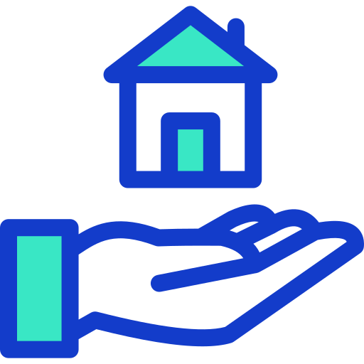 Home insurance Generic Blue icon