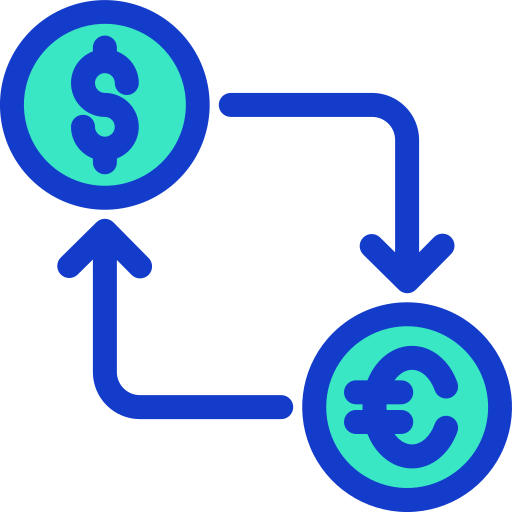 Currency exchange Generic Blue icon