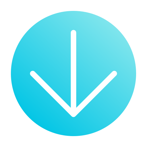 flecha hacia abajo icono gratis