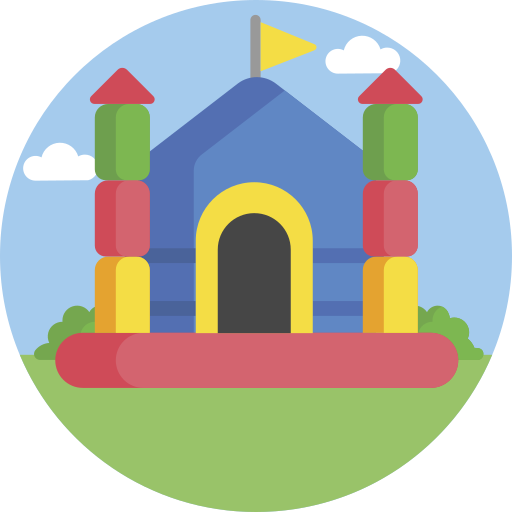 castillo inflable icono gratis