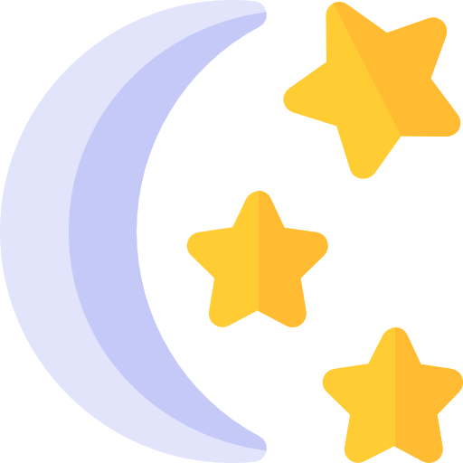 Night Basic Rounded Flat icon