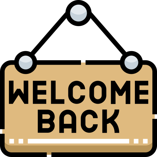 Welcome back - Free signaling icons