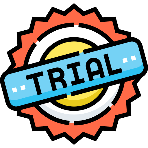 Trial Detailed Straight Lineal color icon