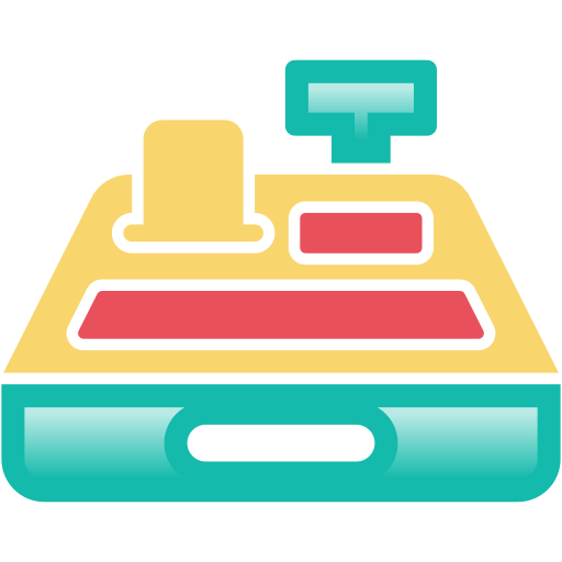 caja registradora icono gratis