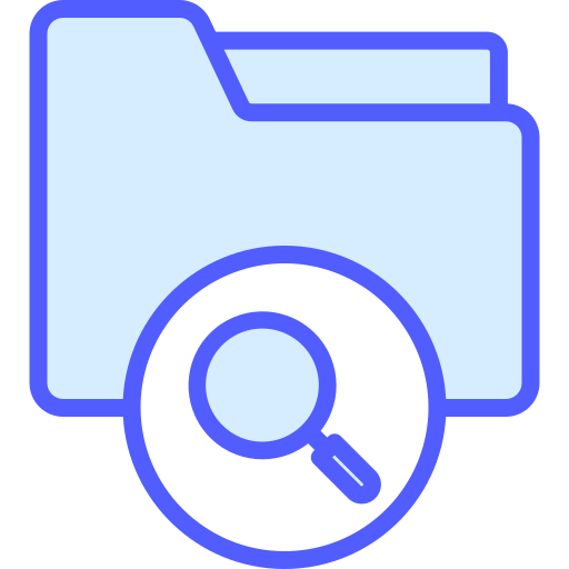 Search Generic Blue icon