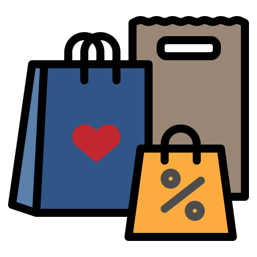 Shopping bags Generic Outline Color icon