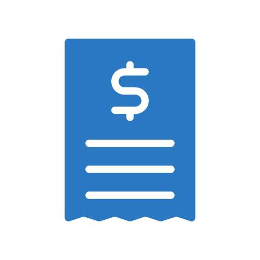 Receipt Generic Blue icon