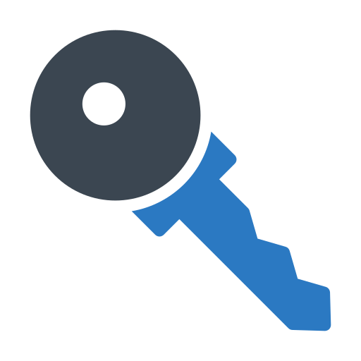 Smart key Generic Blue icon