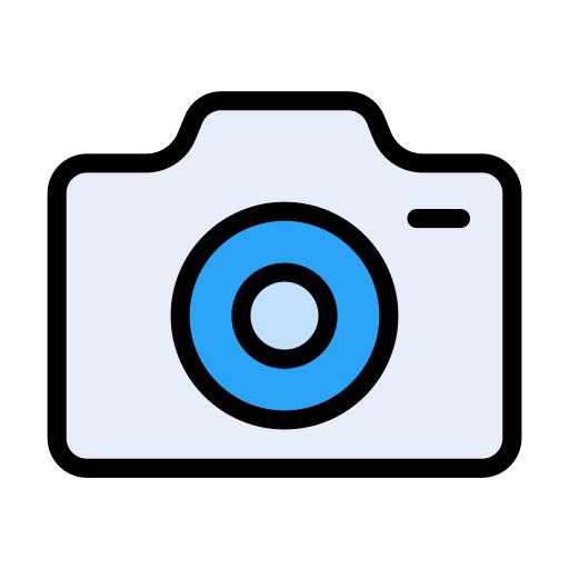 Camera Vector Stall Lineal Color icon