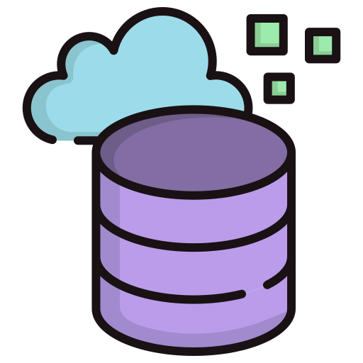 base de datos en la nube icono gratis