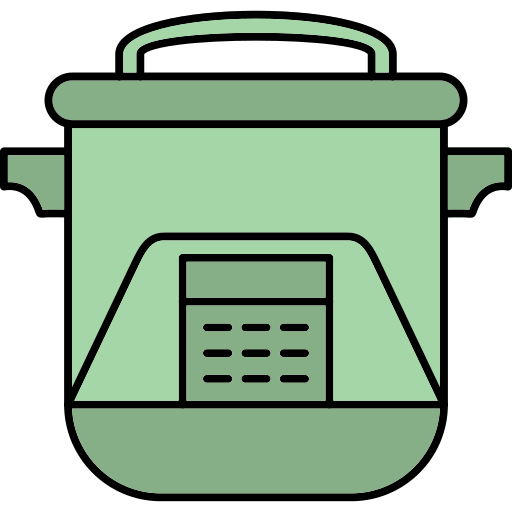 Rice Cooker Generic Thin Outline Color Icon