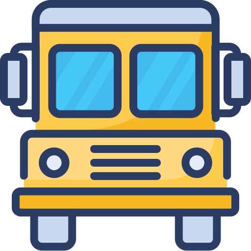 School bus Generic Outline Color icon