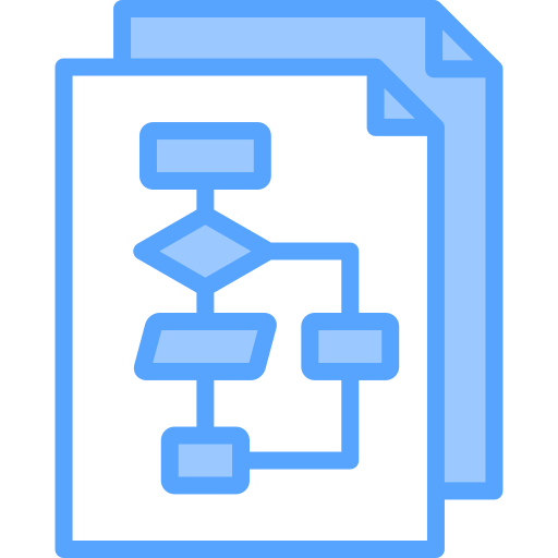 diagrama de flujo icono gratis