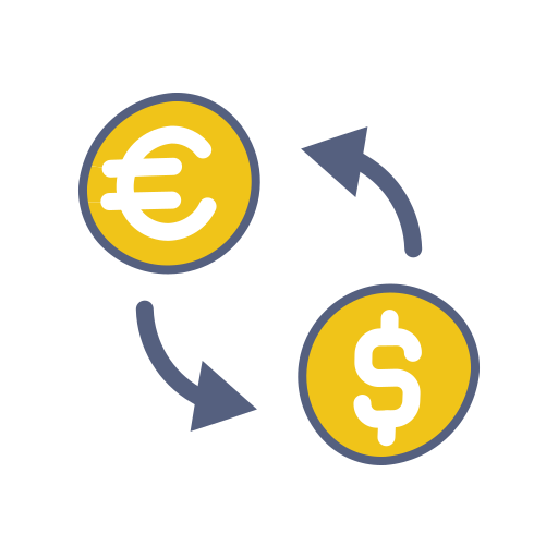 Money exchange Generic Outline Color icon