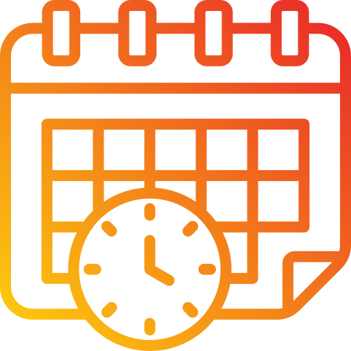 Schedule - Free time and date icons