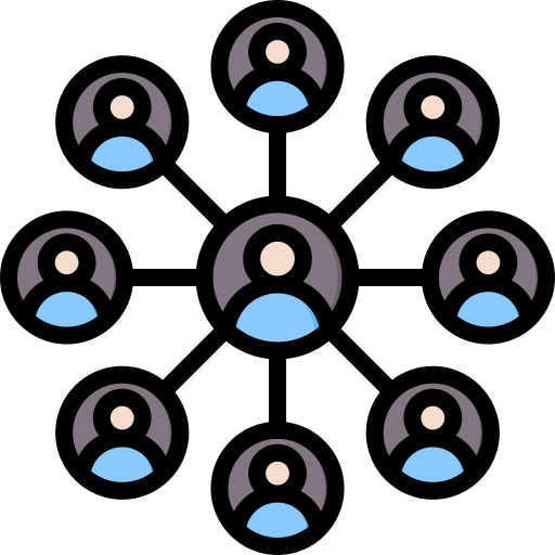 Network Generic Outline Color icon