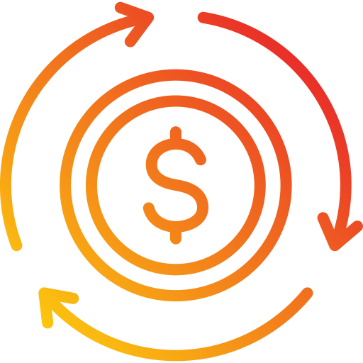 Cash flow Generic Gradient icon