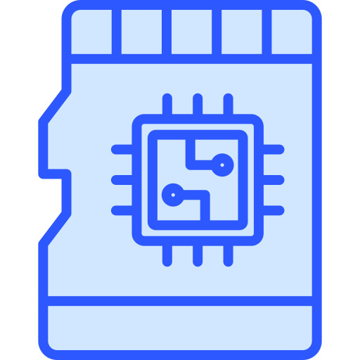 Sd Card Generic Blue Icon