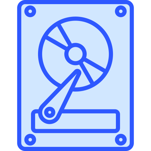 Hard disk drive Generic Blue icon